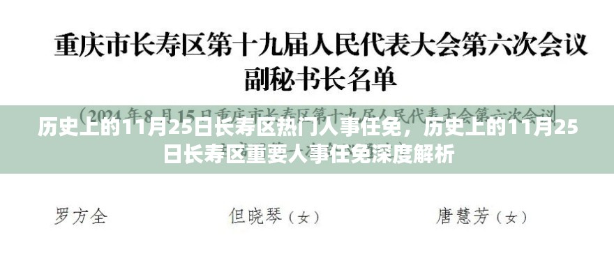 历史上的11月25日长寿区人事任免深度解析与回顾