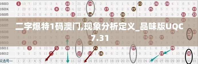 二字爆特1码澳门,现象分析定义_品味版UQC7.31