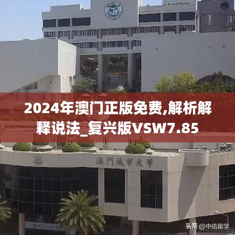 2024年澳门正版免费,解析解释说法_复兴版VSW7.85