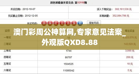 澳门彩周公神算网,专家意见法案_外观版QXD8.88