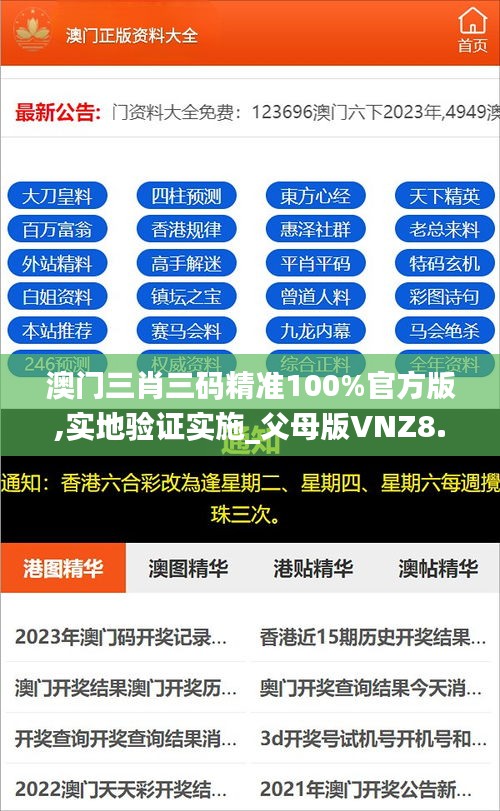 澳门三肖三码精准100%官方版,实地验证实施_父母版VNZ8.34