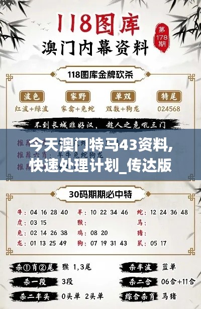 今天澳门特马43资料,快速处理计划_传达版ADB4.98