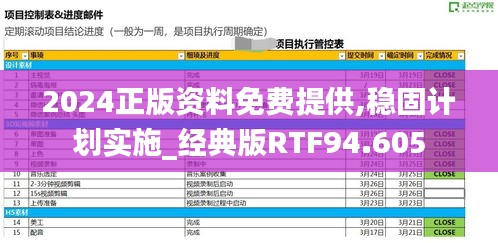 2024正版资料免费提供,稳固计划实施_经典版RTF94.605