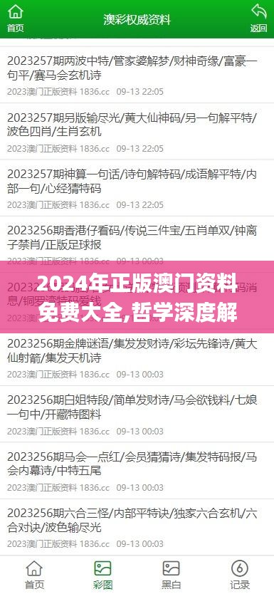 2024年正版澳门资料免费大全,哲学深度解析_轻奢版HIN93.914