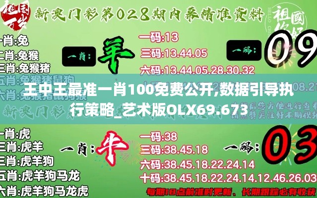 王中王最准一肖100免费公开,数据引导执行策略_艺术版OLX69.673