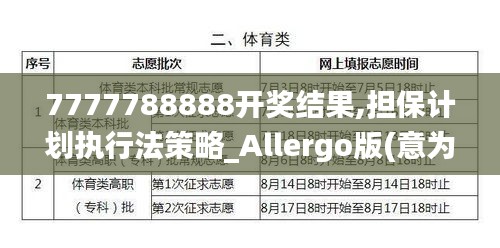 7777788888开奖结果,担保计划执行法策略_Allergo版(意为轻快)RZJ4.757