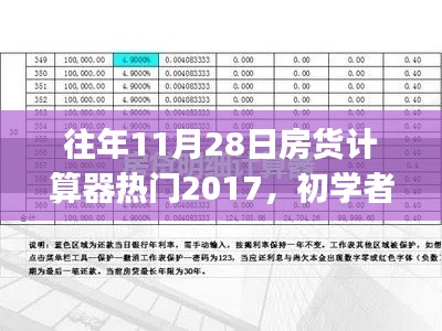 往年11月28日热门房贷计算器使用指南，初学者到进阶用户的必备工具，掌握房贷计算技能助你轻松贷款购房！