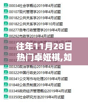 往年11月28日热门卓娅祺，追寻历程与指南