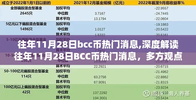 深度解读与多方观点碰撞，往年11月28日BCC币热门消息回顾与立场阐述