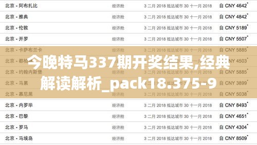 今晚特马337期开奖结果,经典解读解析_pack18.375-9