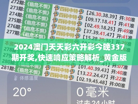 2024澳门天天彩六开彩今晚337期开奖,快速响应策略解析_黄金版71.932-5