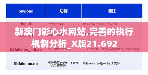 新澳门彩心水网站,完善的执行机制分析_X版21.692