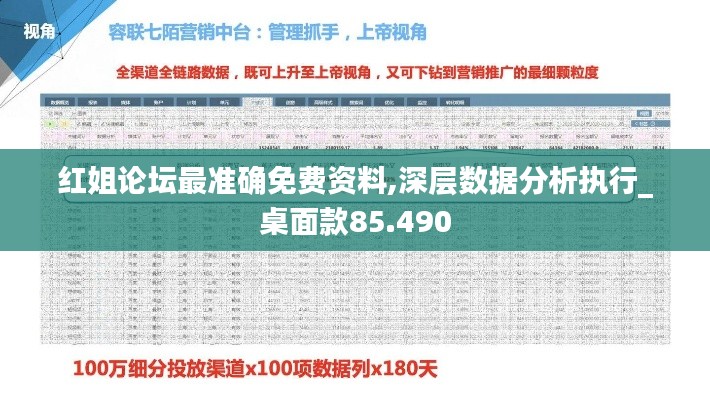 红姐论坛最准确免费资料,深层数据分析执行_桌面款85.490