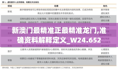 新澳门最精准正最精准龙门,准确资料解释定义_W24.652