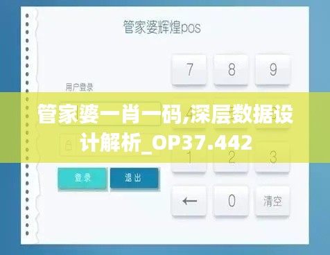 管家婆一肖一码,深层数据设计解析_OP37.442