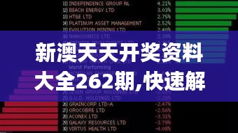 新澳天天开奖资料大全262期,快速解答计划设计_挑战款31.185