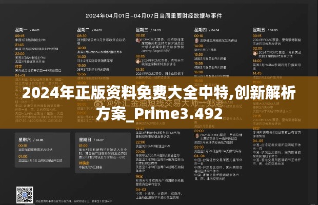 2024年正版资料免费大全中特,创新解析方案_Prime3.492