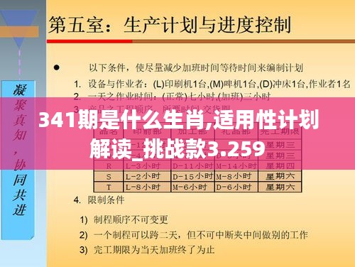 341期是什么生肖,适用性计划解读_挑战款3.259