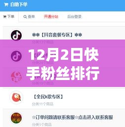 揭秘，12月2日快手粉丝排行榜热门及热门网红新势力解析