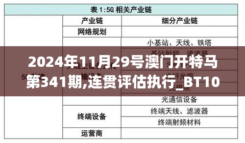 2024年11月29号澳门开特马第341期,连贯评估执行_BT10.758