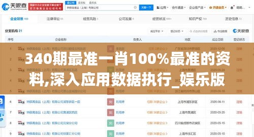 340期最准一肖100%最准的资料,深入应用数据执行_娱乐版8.482