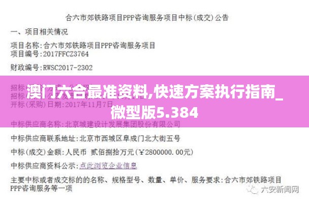 澳门六合最准资料,快速方案执行指南_微型版5.384