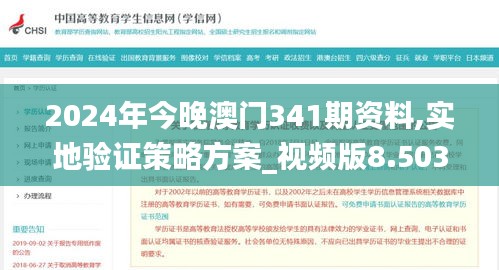 2024年今晚澳门341期资料,实地验证策略方案_视频版8.503