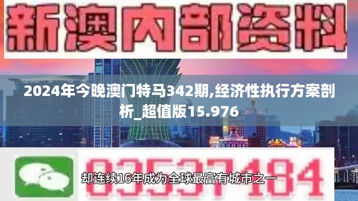 2024年今晚澳门特马342期,经济性执行方案剖析_超值版15.976