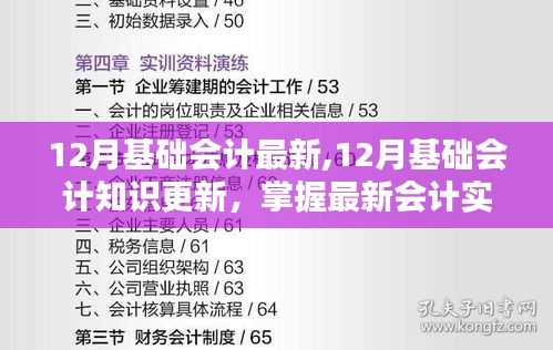 最新会计实务操作技巧，掌握十二月基础会计知识更新