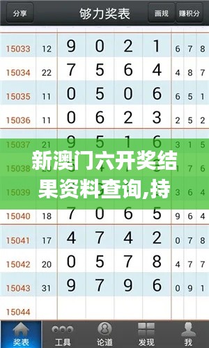新澳门六开奖结果资料查询,持续执行策略_轻量版8.431