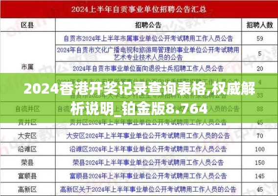 2024香港开奖记录查询表格,权威解析说明_铂金版8.764