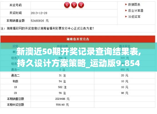 新澳近50期开奖记录查询结果表,持久设计方案策略_运动版9.854