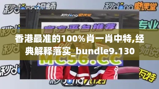 香港最准的100%肖一肖中特,经典解释落实_bundle9.130