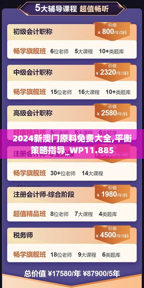 2024新澳门原料免费大全,平衡策略指导_WP11.885