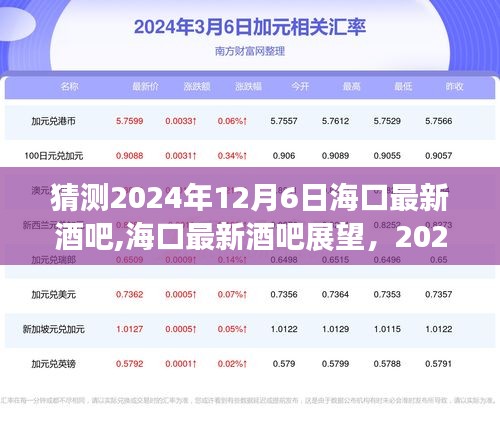 海口最新酒吧展望，2024年12月6日的猜想与剖析