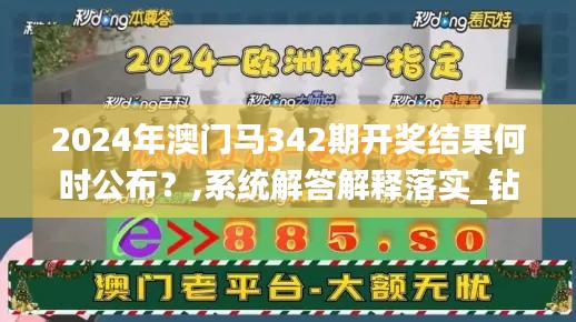 2024年澳门马342期开奖结果何时公布？,系统解答解释落实_钻石版9.693