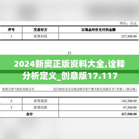 2024新奥正版资料大全,诠释分析定义_创意版17.117