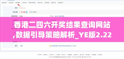 香港二四六开奖结果查询网站,数据引导策略解析_YE版2.221