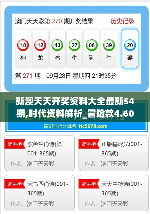 新澳天天开奖资料大全最新54期,时代资料解析_冒险款4.601