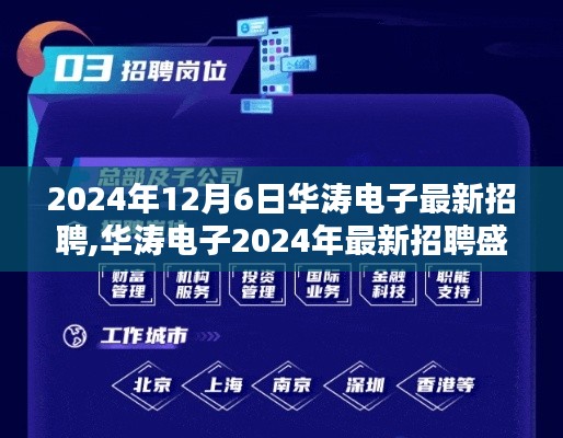 华涛电子2024年最新招聘启事，携手共创未来科技新纪元，共谋发展大计