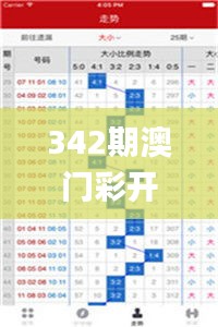 342期澳门彩开奖结果查询,定量分析解释定义_升级版4.708