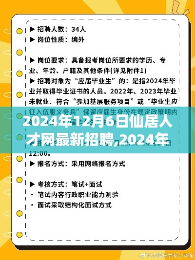 2024年仙居人才网最新招聘趋势及求职指南