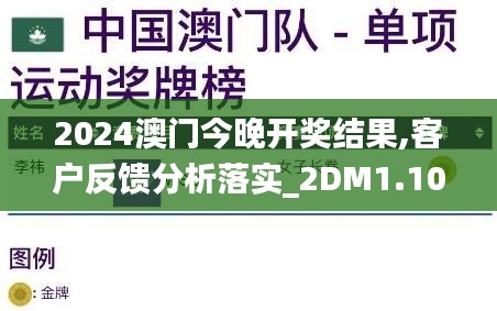 2024澳门今晚开奖结果,客户反馈分析落实_2DM1.103