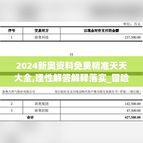 2024新奥资料免费精准天天大全,理性解答解释落实_冒险版1.505