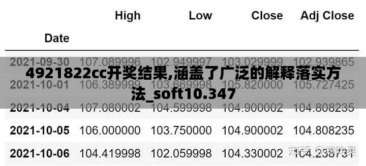 4921822cc开奖结果,涵盖了广泛的解释落实方法_soft10.347