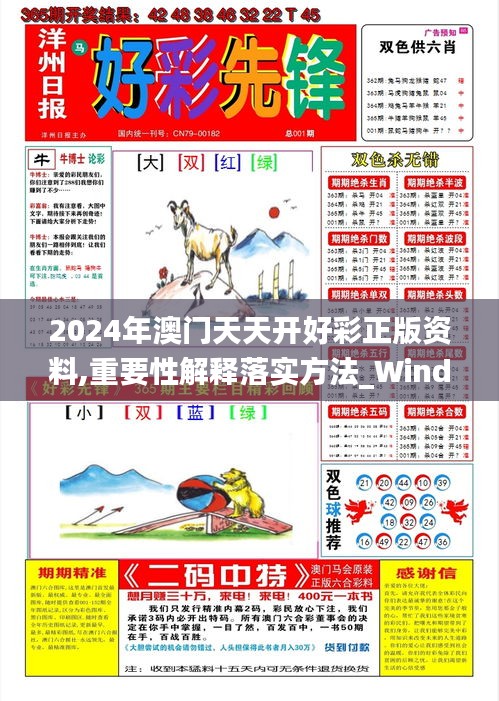 2024年澳门天天开好彩正版资料,重要性解释落实方法_Windows6.215