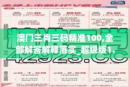 澳门三肖三码精准100,全部解答解释落实_超级版1.449