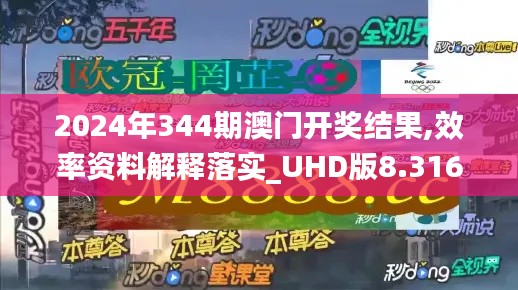 2024年344期澳门开奖结果,效率资料解释落实_UHD版8.316