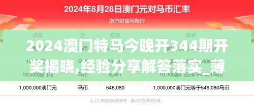 2024澳门特马今晚开344期开奖揭晓,经验分享解答落实_薄荷版6.168