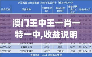 澳门王中王一肖一特一中,收益说明解析_PalmOS2.191